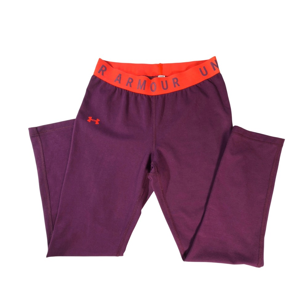 Under Armour‎ Leggings Womens XS Purple Excellent HeatGear Compression Cropped